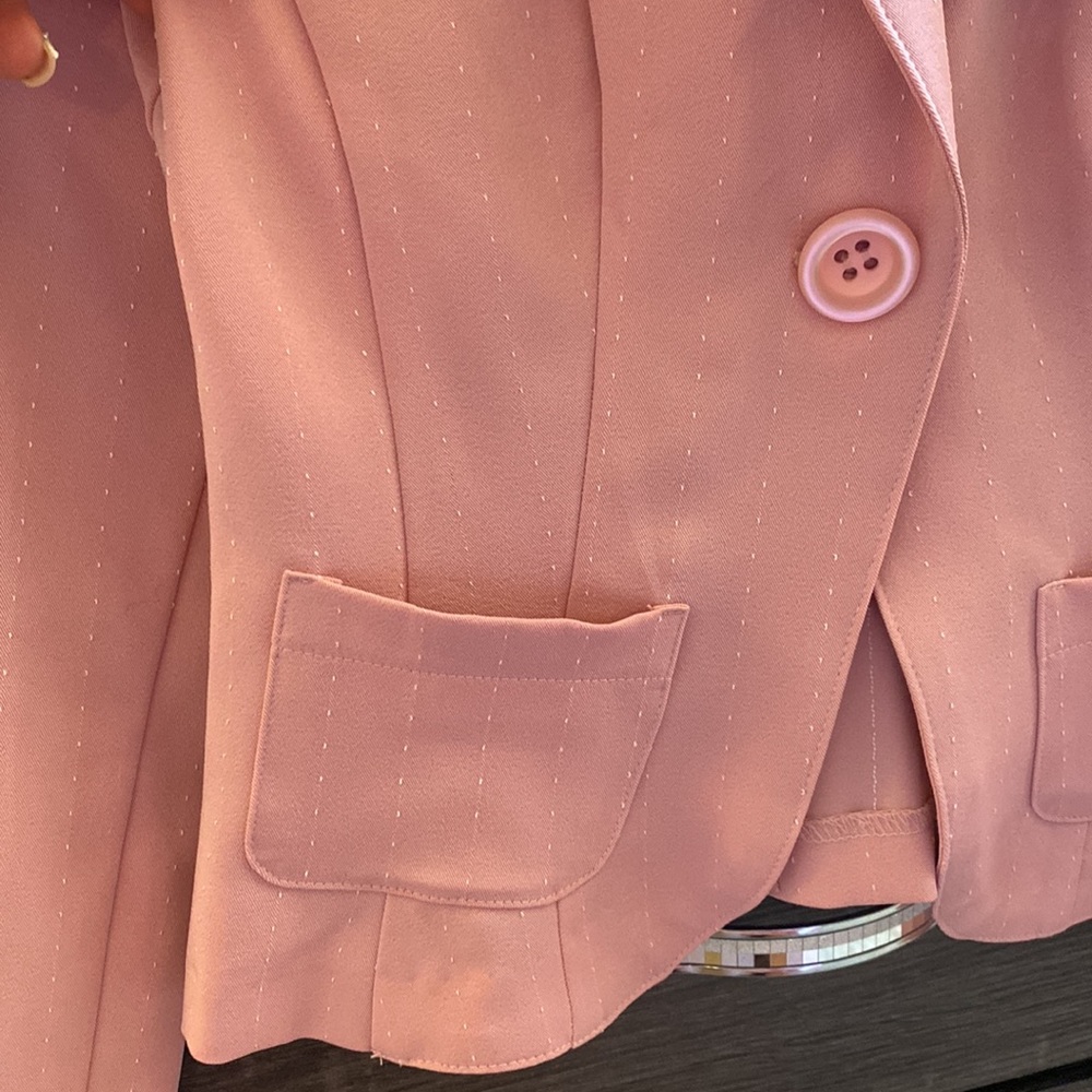 A-List By Wrapper Pink Blazer Size 7 Women’s - image 3